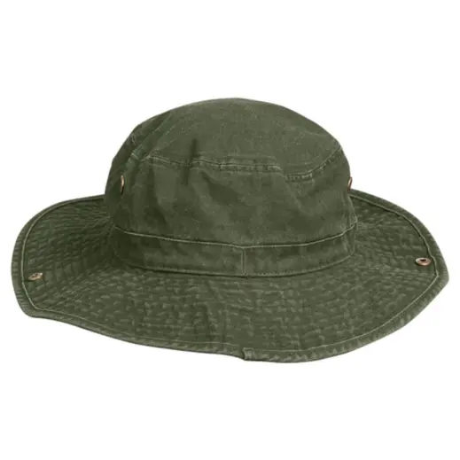 Washed Cotton Outdoor Hat Olive